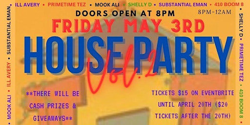 Imagem principal do evento A.P.E. Presents House Party Vol.2 - Primetime Tez