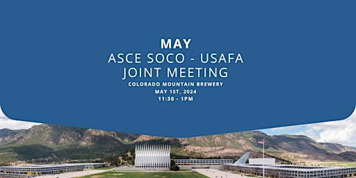 Primaire afbeelding van May Joint ASCE-USAFA Meeting