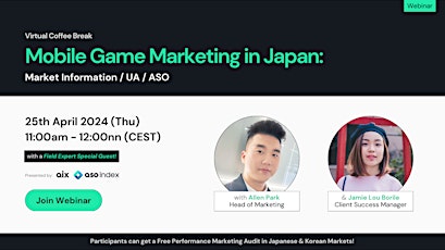 Mobile Game Marketing in Japan: Market Information / UA / ASO
