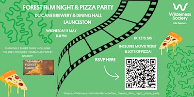 Hauptbild für Wilderness Society Forests Film Night & Pizza Party