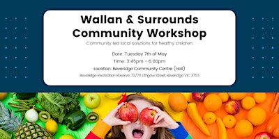 Imagem principal do evento Community Workshop: Wallan & Surrounding Towns