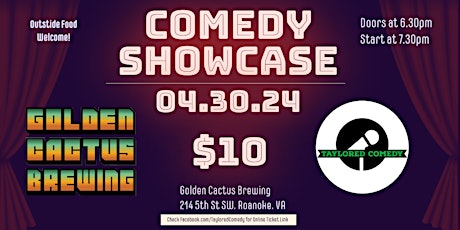 April Comedy Showcase at Golden Cactus Brewing