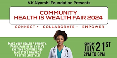 Image principale de Free Community Health is Wealth Fair