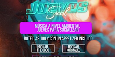 Imagem principal de JUEVES SOCIAL @ AREITO BAR AND GRILL