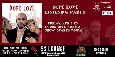 Image principale de DOPE LOVE Listening Party