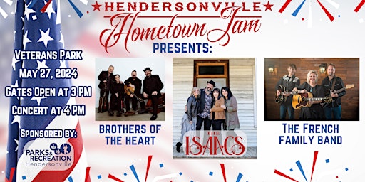 Image principale de Hendersonville Hometown Jam Presents: The Isaacs