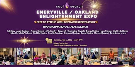 SoulSearch Emeryville / Oakland Enlightenment Expo - Psychic & Healing Fair