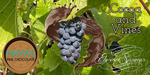 Image principale de Cocoa and Vines Tasting Experience Launch