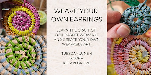 Imagem principal do evento Weave your own coil earrings - blanket stitch technique