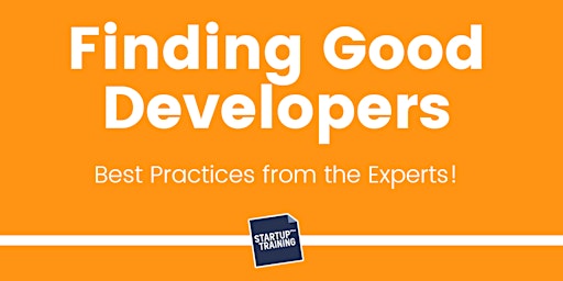 Image principale de Finding Good Developers For Your Startup