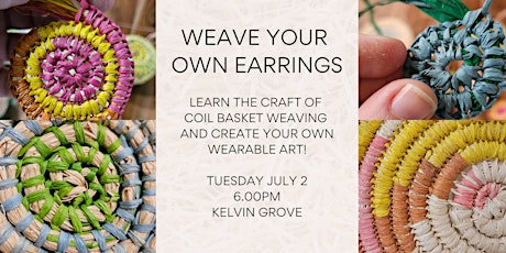 Weave your own coil earrings - blanket stitch technique