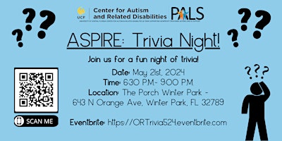 PALS ASPIRE: Trivia Night! (OR)