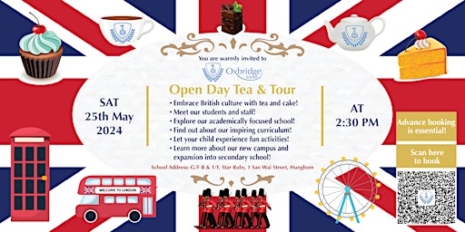 Hauptbild für Oxbridge School Open Day, Tea & Tour