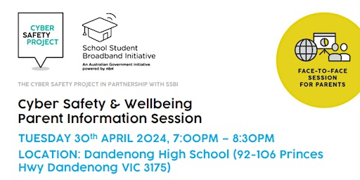 Imagem principal de FREE: Cyber Safety and Wellbeing Parent Information Session