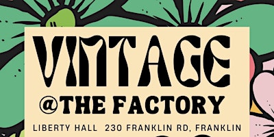 Imagem principal do evento Vintage at the Factory