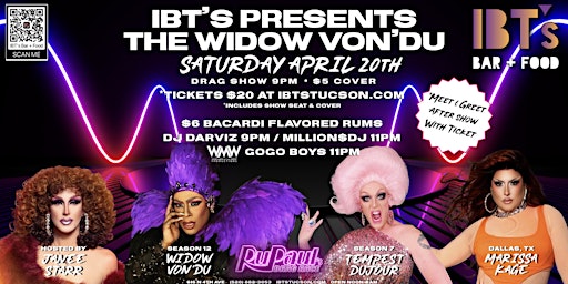 IBT’s Presents The Widow Von’Du from RuPaul's Drag Race primary image