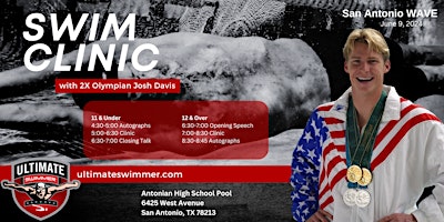 San Antonio WAVE Swim Clinic Olympian Josh Davis  primärbild