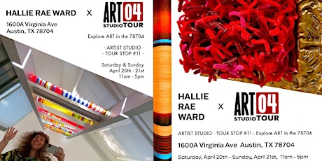 Hallie Rae Ward's Open Studio during the Art04 Studio Tour!