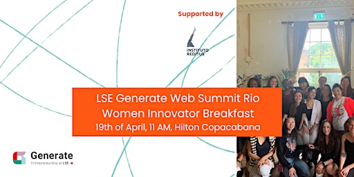 Primaire afbeelding van LSE Generate Web Summit Rio Women Innovator Breakfast Club