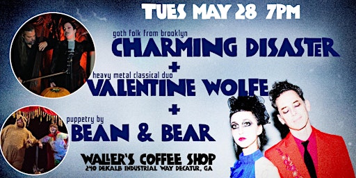 Imagem principal de Charming Disaster | Valentine Wolfe | Bean&Bear: Music + Puppets  in ATL!