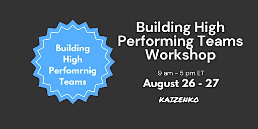 Hauptbild für Building High Performing Teams