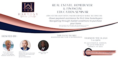 Imagen principal de Real Estate, Homebuyer & Financial Education Seminar