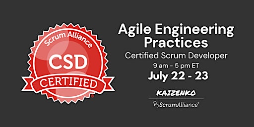 Agile Engineering Practices - Certified Scrum Developer primary image