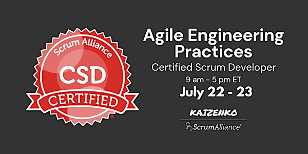 Agile Engineering Practices - Certified Scrum Developer