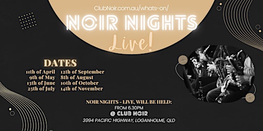Primaire afbeelding van Noir Nights Live!  Featuring Josh Linnett