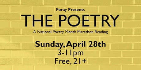 Foray Presents: THE POETRY