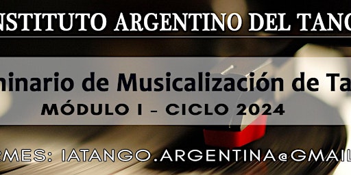 Imagem principal de Seminario de musicalización de Tango - CHARLA INFORMATIVA