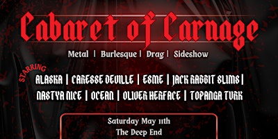 Imagem principal do evento Cabaret of Carnage: A Heavy Metal Variety Show