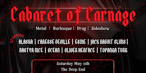 Imagem principal do evento Cabaret of Carnage: A Heavy Metal Variety Show