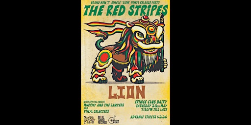 Imagem principal do evento The Red Stripes 7” Vinyl Release Party