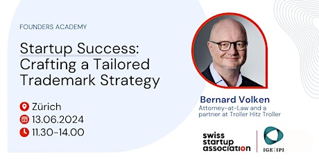Primaire afbeelding van Startup Success: Crafting a Tailored Trademark Strategy 13.06.2024