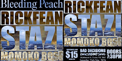 BLEEDING PEACH LIVE - with Rickfean, Stazi, & Momoko Rose primary image