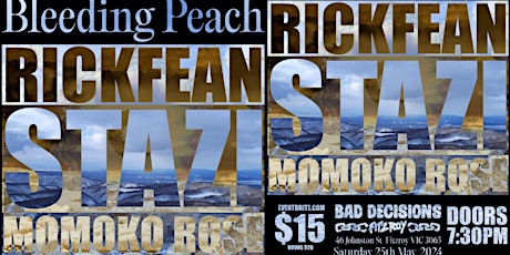 BLEEDING PEACH LIVE - with Rickfean, Stazi, & Momoko Rose