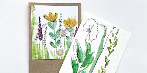 Hauptbild für Online-Workshop | 19 - 20.15 h I Florale Aquarelle | Für Erwachsene