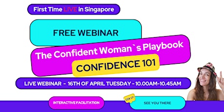 Confident Womans Playbook- Confidence 101 - Unleashed - Free webinar