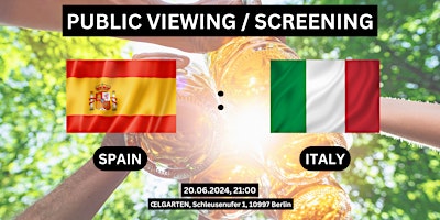 Imagen principal de Public Viewing/Screening: Spain vs. Italy