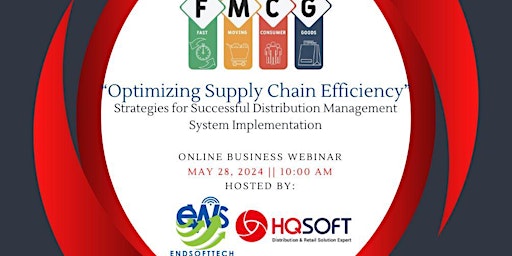 Immagine principale di FMCG – OPTIMIZING SUPPLY CHAIN EFFICIENCY WEBINAR 