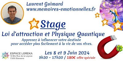 Primaire afbeelding van Stage de 2 jours «Loi d'attraction et Physique Quantique»