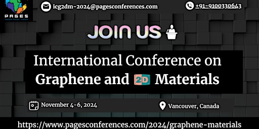 Primaire afbeelding van International Conference on Graphene and 2D Materials