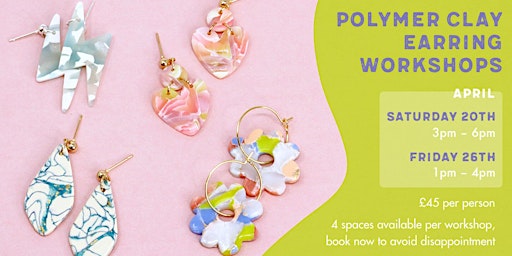 Polymer Clay Earring Workshop primary image