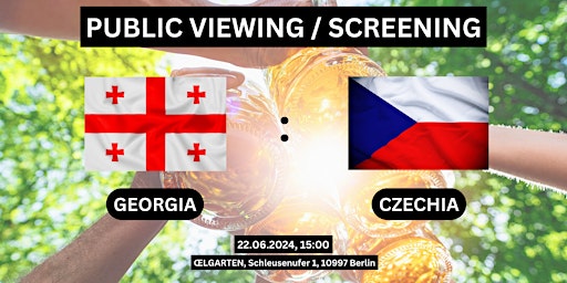 Imagem principal do evento Public Viewing/Screening: Georgia vs. Czechia