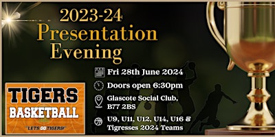 Immagine principale di Tigers 2023-24 Presentation Evening 