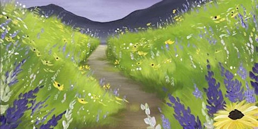 Flower Meadow Path - Paint and Sip by Classpop!™ primary image