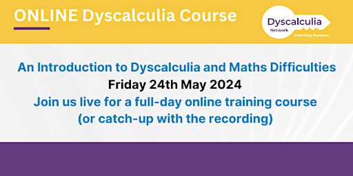 Primaire afbeelding van Online Dyscalculia Course