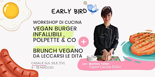 2 WORKSHOP DI CUCINA VEGETALE A CASALE SUL SILE - early bird primary image