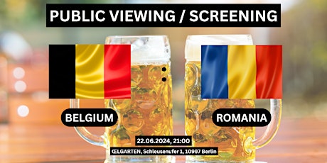 Public Viewing/Screening: Belgium vs. Romania